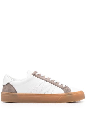 Moncler Monaco 2 leather sneakers - White