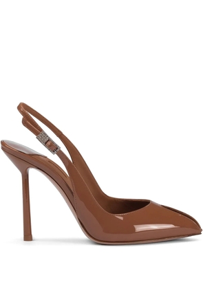 Le Silla 100mm Clivage slingback pumps - Brown