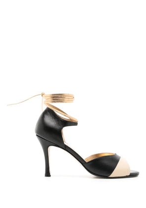 Sarah Chofakian Léon 75mm leather pumps - Black