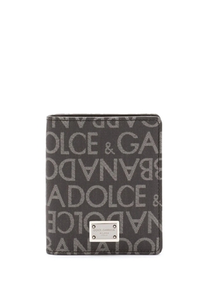 Dolce & Gabbana coated jacquard bi-fold card holder - Black