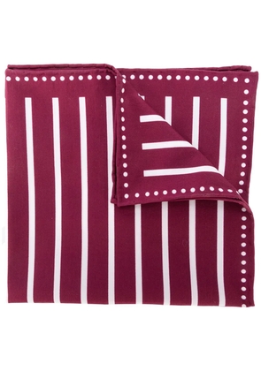 Brunello Cucinelli striped pocket square - Red