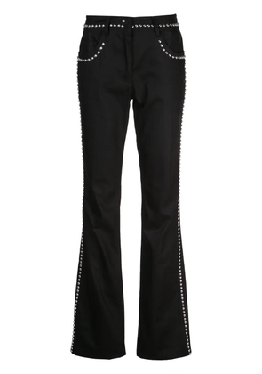 Giambattista Valli stud embellished flared trousers - Black