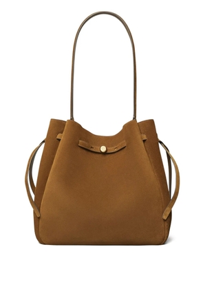 Tory Burch large Romy suede shoulder bag - Brown