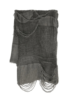 Forme D'expression Fiamma distressed scarf - Grey