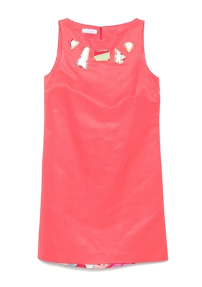 PUCCI Pre-Owned 2000s pattern-plaque mini dress - Pink