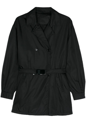 Prada Pre-Owned 2000s double-breasted belted trench coat - Black
