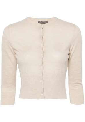 N.Peal Darcie cashmere cardigan - Neutrals
