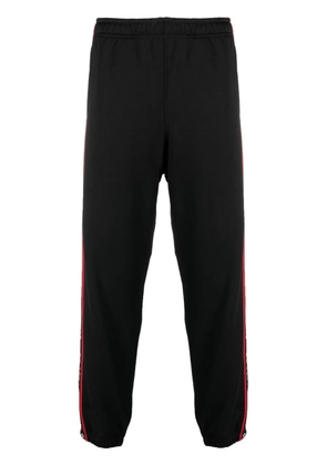 44 LABEL GROUP logo-stripes cotton track pants - Black