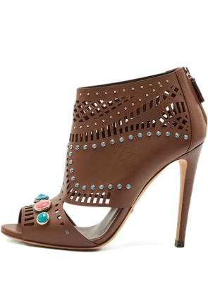 Gucci Pre-Owned Lika embellished sandals - Brown
