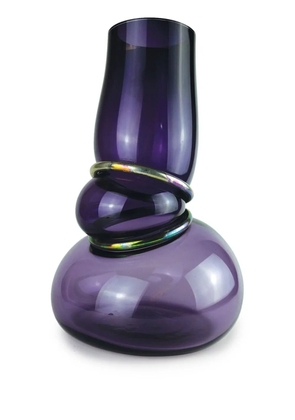Vanessa Mitrani Double Ring glass vase - Purple
