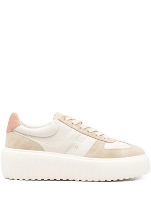 Hogan H-stripe platform sneakers - Neutrals