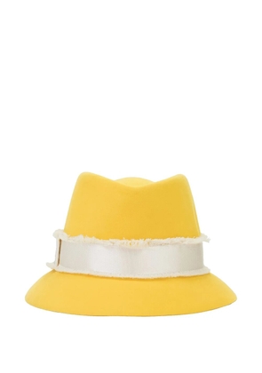 Loro Piana felt fedora hat - Yellow
