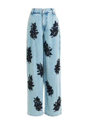 Essentiel Antwerp Icie sequin bead embellished jeans - Blue