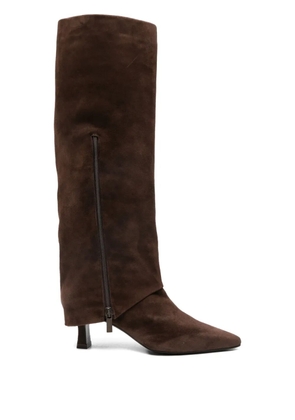 The Seller pointed zip 60 boots - Brown