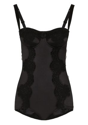 Dolce & Gabbana lace-detail balconette bodysuit - Black