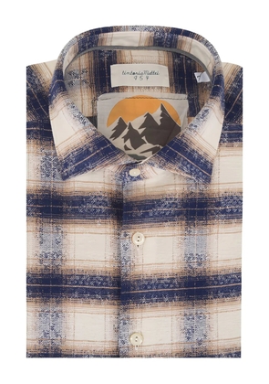 Tintoria Mattei cotton plaid shirt - Neutrals