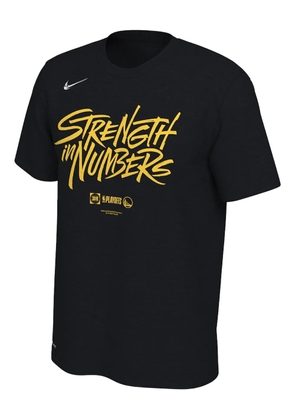 Nike NBA Golden State Warriors Dri-Fit '2019 Playoffs Bound Mantra' T-shirt - Black