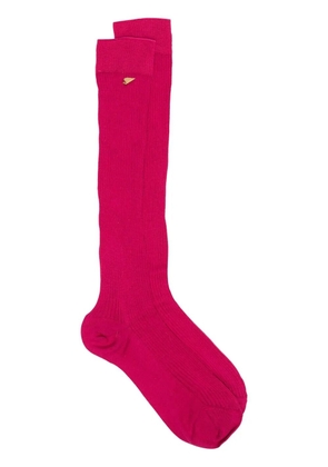 Forte Forte ribbed knee-length socks - Pink