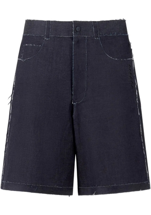 Marni high-waisted denim shorts - Blue
