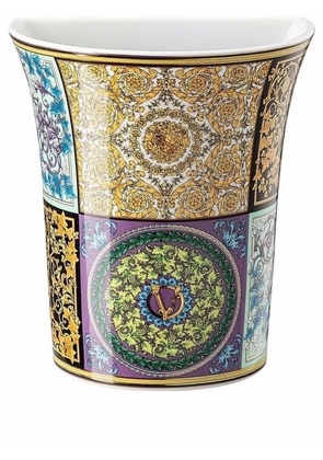 Versace Barocco-pattern porcelain vase - White