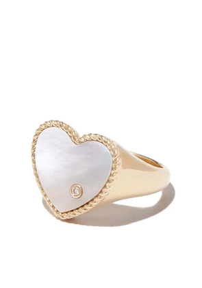 Yvonne Léon 9kt yellow gold pearl ring