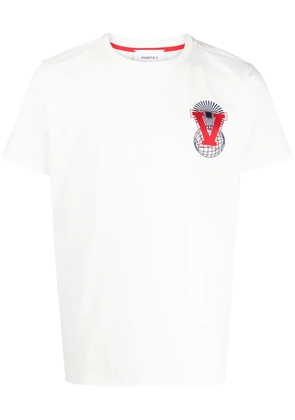 Ports V logo-embroidered T-shirt - White