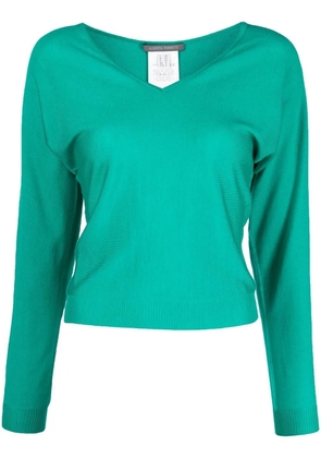 Alberta Ferretti v-neck sweatshirt - Green
