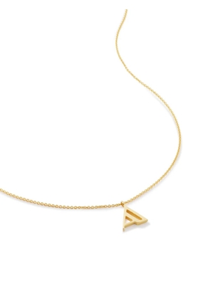 Monica Vinader Alphabet A charm necklace - Gold