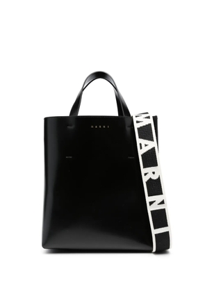 Marni small Museo leather tote bag - Black