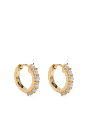 Missoma pearl huggie hoops - Gold