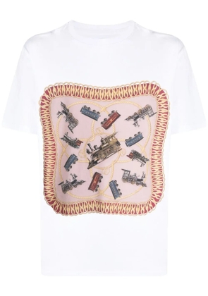 Bally graphic-print organic cotton T-shirt - White