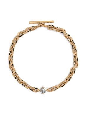 Lizzie Mandler Fine Jewelry 18kt yellow gold XS Knife Edge diamond bracelet