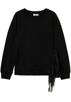 TWINSET pleat-detail sweatshirt - Black