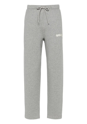 Moncler logo-embroidered track pants - Grey