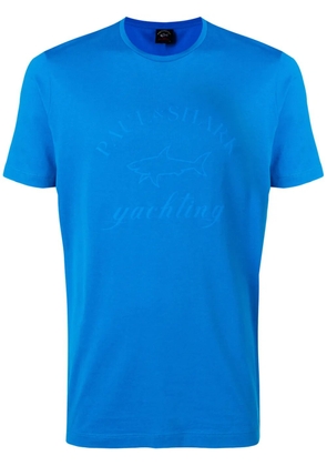 Paul & Shark tonal logo print T-shirt - Blue