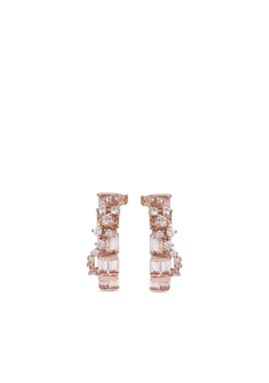 Ananya 18K rose gold Scatter hoop earrings - Pink