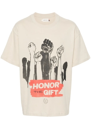 Honor The Gift Dignity cotton T-shirt - Neutrals