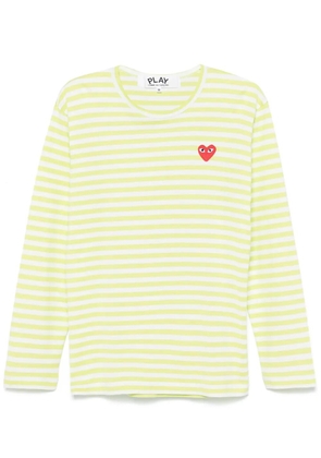 Comme Des Garçons Play striped T-shirt - Green