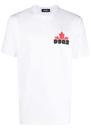 DSQUARED2 logo-print cotton T-shirt - White