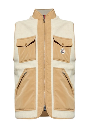 Moncler pocket padded gilet - Neutrals