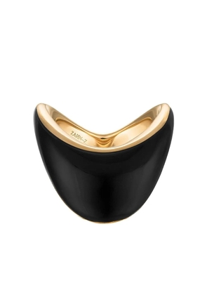 ZAHN-Z 14K yellow gold Zaha onyx ring