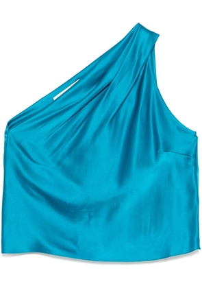 Michelle Mason asymmetrical halter neck top - Blue