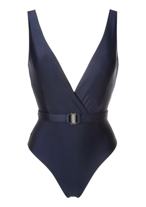 Lygia & Nanny Evita V-neck swimsuit - Blue