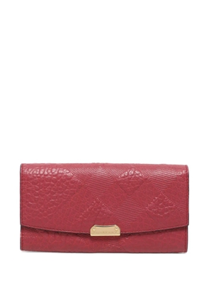 Burberry Pre-Owned embossed-leather wallet - Red