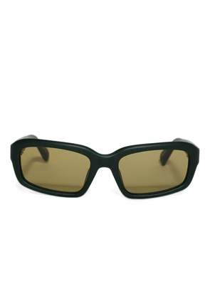 Jacquemus x Linda Farrow Marino rectangle-frame sunglasses - Black