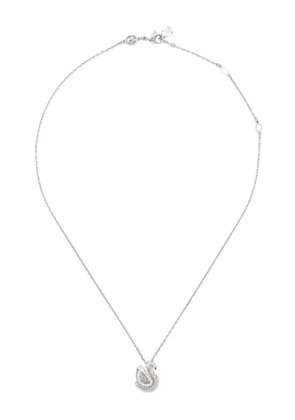 Swarovski Swan-pendant necklace - Silver
