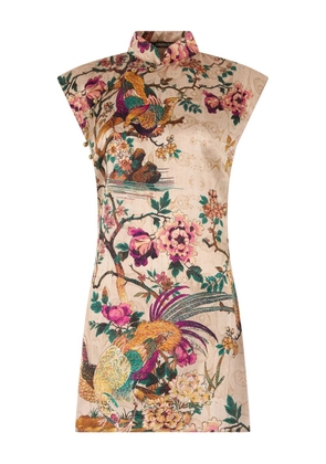 Roberto Cavalli bird-print dress - Pink