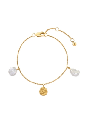 Monica Vinader Capri keshi pearl station bracelet - Gold