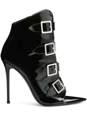 Giuseppe Zanotti Intriigo Buckle 105mm boots - Black