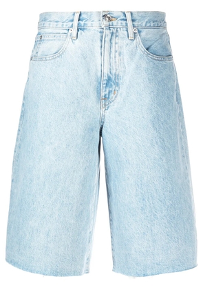 SLVRLAKE Grace knee-length denim shorts - Blue